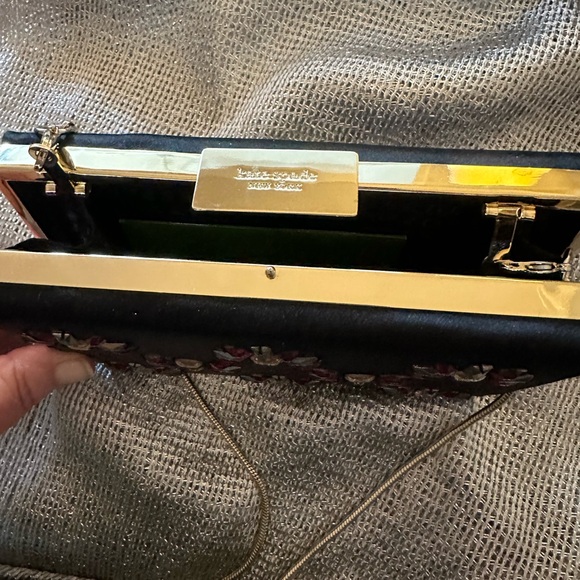 Kate Spade Tiny Emmanuel Crystal Bag - Satin Clutch Is Perfect For Evenings Out - Picture 11 of 16